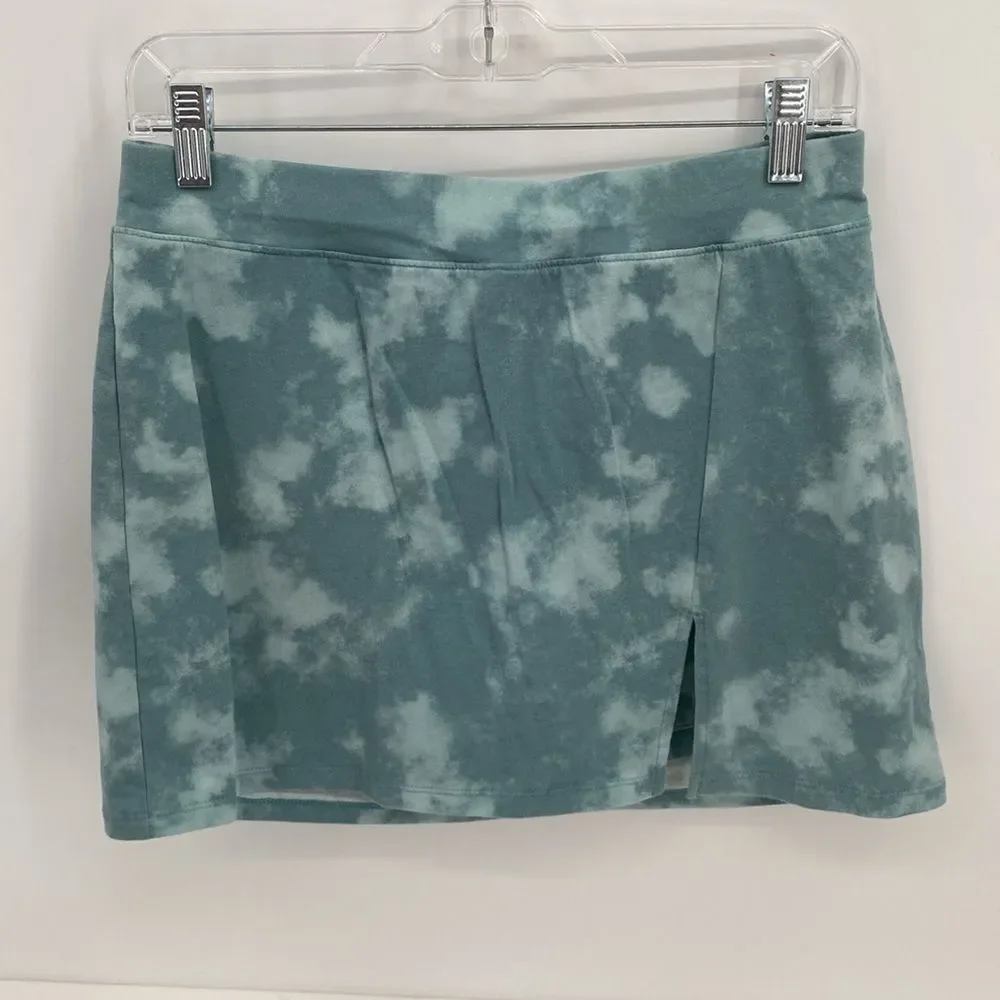 Wonder nation outfit girls green shirt & skort anything is possible XL 14/16